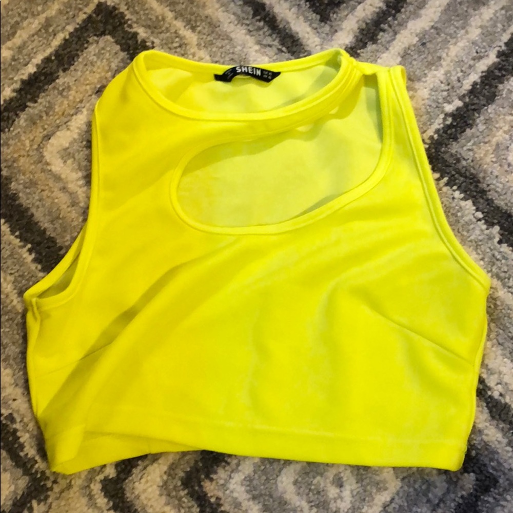 Shein Neon Crop top